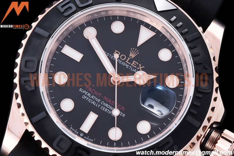 Rolex - YachtMaster 126655 40mm 904 Wrp RG/RU Blk KF VR3235