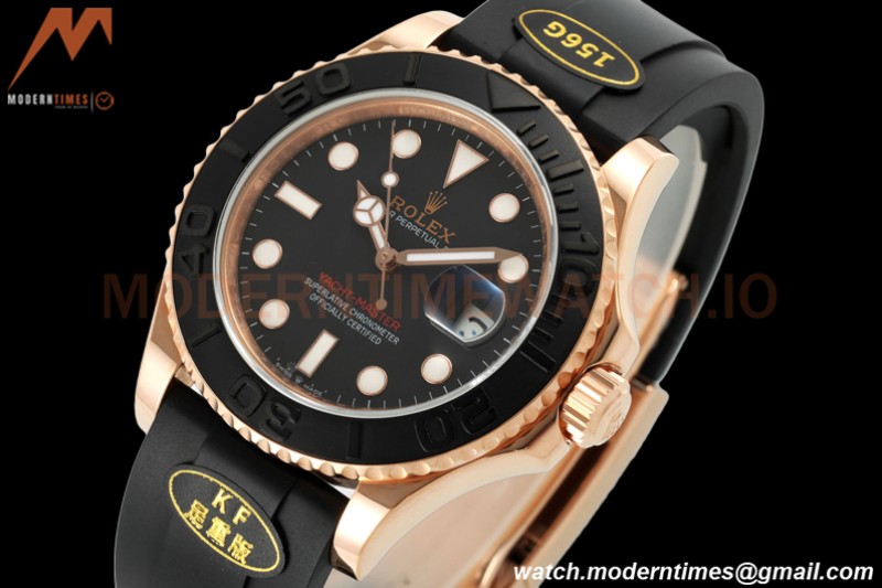 Rolex - Yacht-Master 126655 40mm Full-weight RG/RU Black KF VR3235
