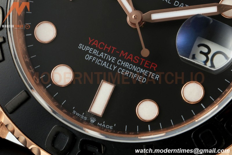 Rolex - Yacht-Master 126655 40mm Full-weight RG/RU Black KF VR3235