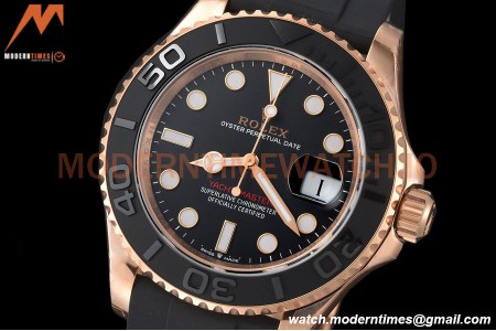 Rolex - YachtMaster 126655 40mm RG/RU Black VSF VS3235