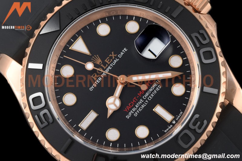 Rolex - YachtMaster 126655 40mm RG/RU Black VSF VS3235