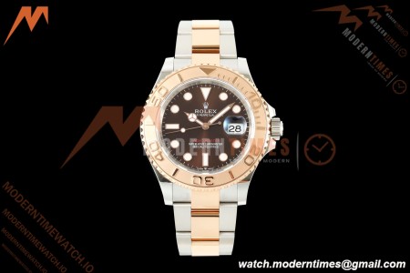 Rolex - YachtMaster 126621 40mm 316L RG/SS Brown EWEF SH3235 | 롤렉스 - 요트마스터 126621 40mm 316L RG/SS 브라운 EWEF SH3235