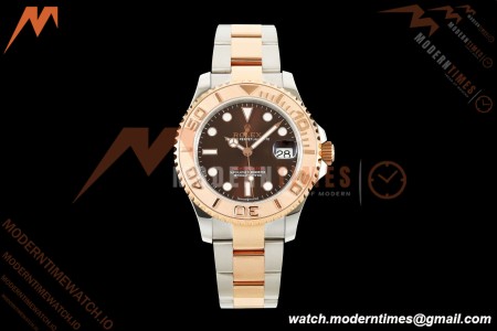 Rolex - Yacht-Master 268621 37mm 316L RG/SS Brown Dial CSF A2236 | 롤렉스 - 요트마스터 268621 37mm 316L RG/SS 브라운 다이얼 CSF A2236