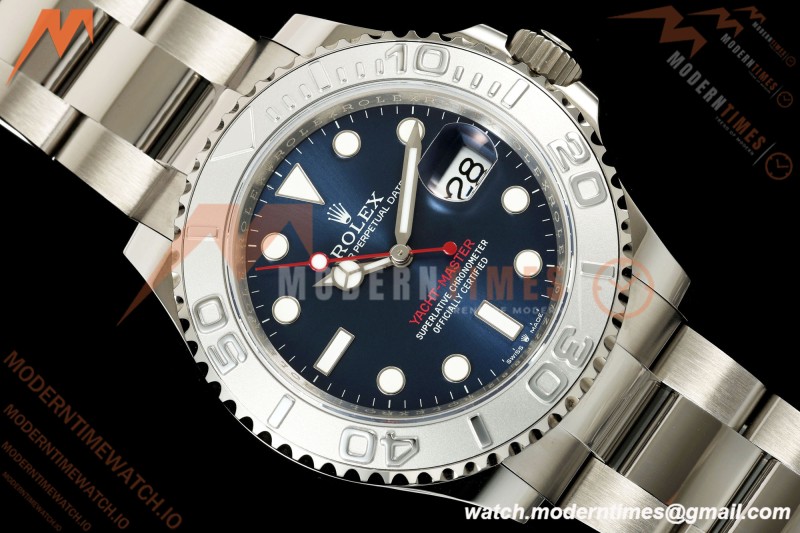 Rolex - YachtMaster 126622 40mm 904L SS/SS Blue Dial QF JH3235 Free Sprung