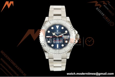 Rolex - YachtMaster 126622 40mm 904L SS/SS Blue Dial QF JH3235 Free Sprung