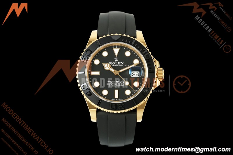 Rolex - YachtMaster 226658 42mm Gain Weight YG/RU Black Dial WF JH3235 Free Sprung