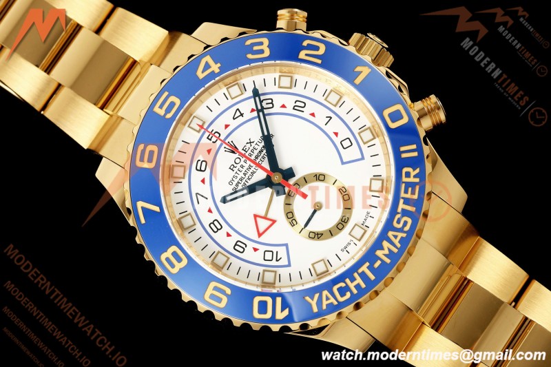 Rolex - YachtMaster 116688 44mm Blue YG/YG White Dial KF V2 A7750