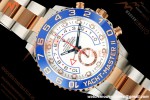 Rolex - YachtMaster 116681 44mm Blue CER/SS/RG White Dial KF V2 A7750