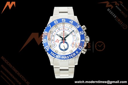 Rolex - YachtMaster 116680 44mm Blue CER/SS/SS White Dial KF V2 A7750