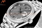 Rolex - DayDate 36mm 118389 Flt Pres SS/SS Dia Meteorite Dial RAF A2836