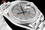 Rolex - DayDate 36mm 118389 Flt Pres SS/SS Dia Meteorite Dial RAF A2836