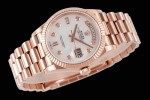 Rolex - DayDate 36mm 128235 Flt Pres RG/RG Mop/Dia TWSF A2836