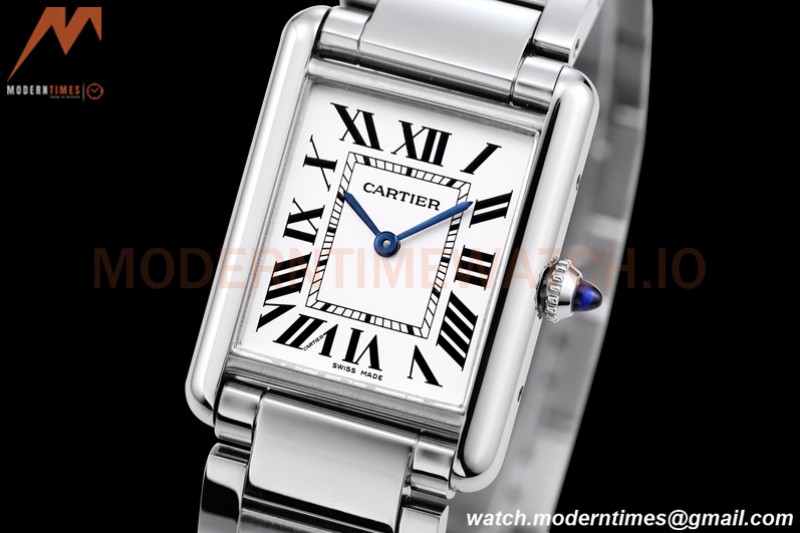 Cartier - Tank Must De Cartier 316F SS/SS White F1F Swiss Quartz