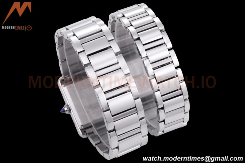 Cartier - Tank Must De Cartier 316F SS/SS White F1F Swiss Quartz