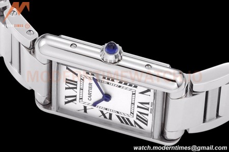 Cartier - Tank Must De Cartier 316F SS/SS White F1F Swiss Quartz