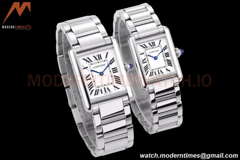 Cartier - Tank Must De Cartier 316F SS/SS White F1F Swiss Quartz