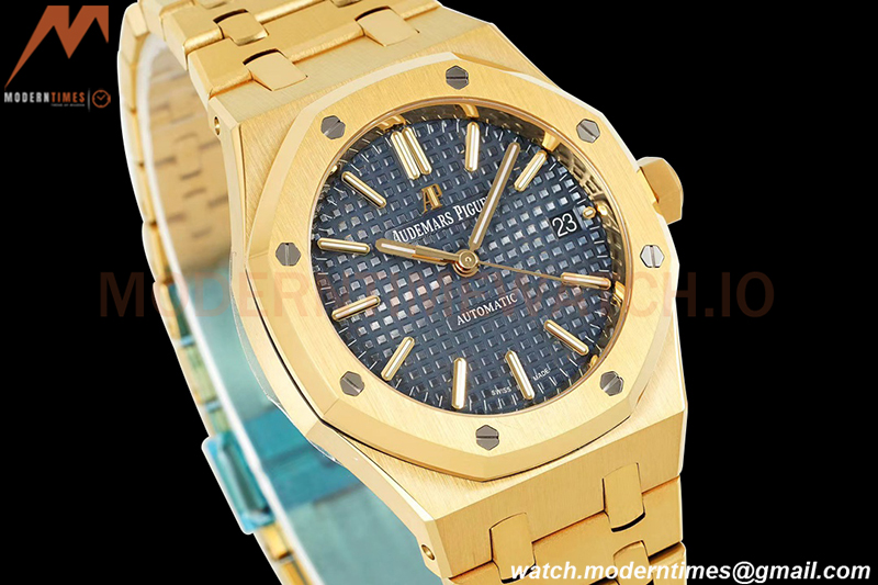 Audemars Piguet - Royal Oak 37mm 15450BA YG/YG Blue Stick IPF A3120
