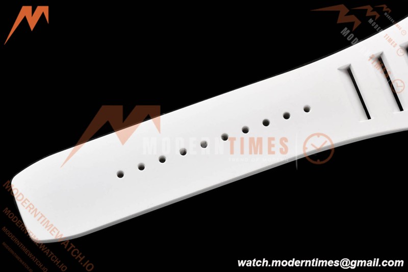 Richard Mille - RM055 Bubba Watson White CER/RU Blk/Blk Rehaut Skeleton SZF RMUL2