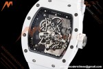 Richard Mille - RM055 Bubba Watson White CER/RU Blk/Blk Rehaut Skeleton SZF RMUL2
