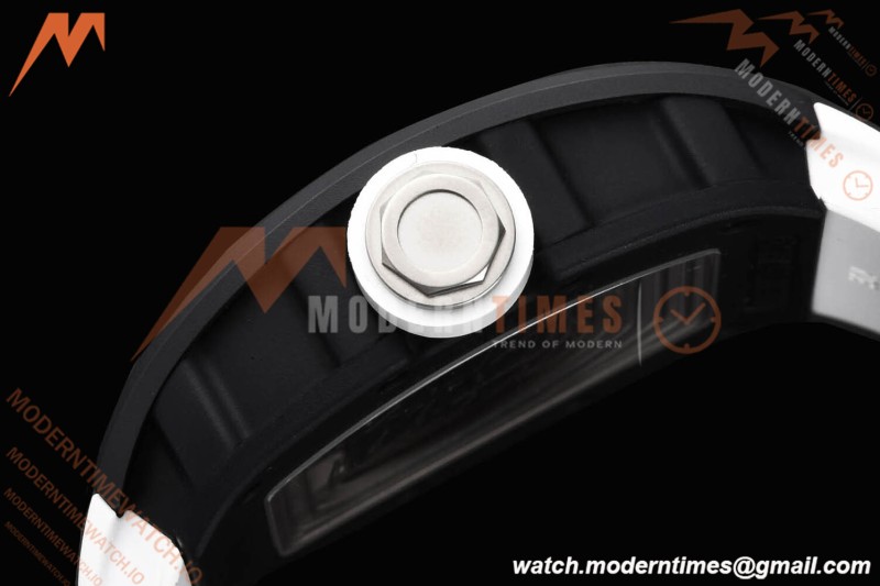 Richard Mille - RM055 Bubba Watson Black CER/RU Wht/Blk Rehaut Skeleton SZF RMUL2