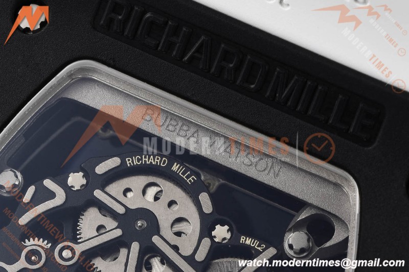 Richard Mille - RM055 Bubba Watson Black CER/RU Wht/Blk Rehaut Skeleton SZF RMUL2