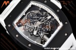 Richard Mille - RM055 Bubba Watson Black CER/RU Wht/Blk Rehaut Skeleton SZF RMUL2