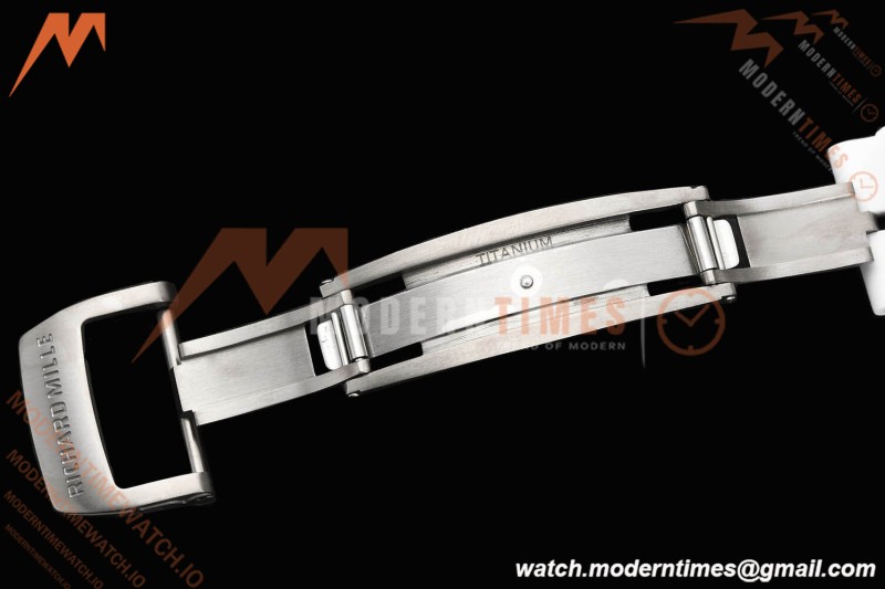 Richard Mille - RM055 Bubba Watson White CER/RU Blu/Blk Rehaut Skeleton SZF RMUL2