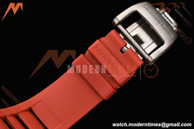 Richard Mille - RM055 Bubba Watson Black CER/Red/RU Red/Blk Rehaut Skeleton SZF RMUL2