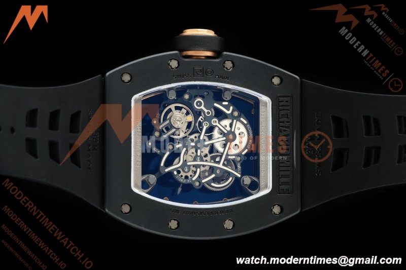Richard Mille - RM055 Bubba Watson Black CER/RU Gold Rehaut Skeleton ZF V3 RMUL2