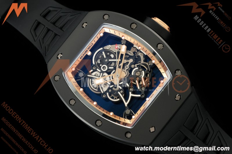 Richard Mille - RM055 Bubba Watson Black CER/RU Gold Rehaut Skeleton ZF V3 RMUL2