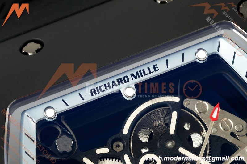 Richard Mille - RM055 Bubba Watson BLK/WHT CER/RU Gray Rehaut Skeleton ZF V3 RMUL2 | 리차드 밀 - RM055 버바 왓슨 블랙/화이트 CER/RU 그레이 르호 스켈레톤 ZF V3 RMUL2