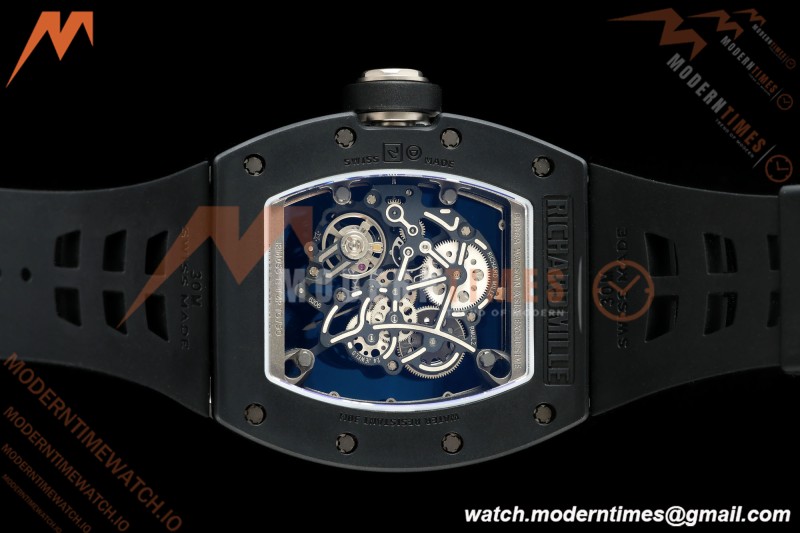 Richard Mille - RM055 Bubba Watson BLK/WHT CER/RU Gray Rehaut Skeleton ZF V3 RMUL2 | 리차드 밀 - RM055 버바 왓슨 블랙/화이트 CER/RU 그레이 르호 스켈레톤 ZF V3 RMUL2