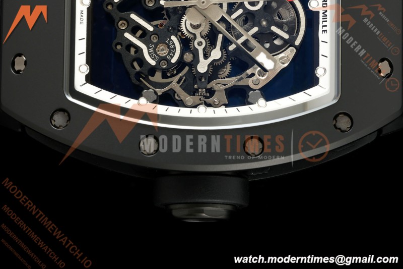 Richard Mille - RM055 Bubba Watson Black CER/RU White Rehaut Skeleton ZF V3 RMUL2 | 리차드 밀 - RM055 버바 왓슨 블랙 CER/RU 화이트 르호 스켈레톤 ZF V3 RMUL2