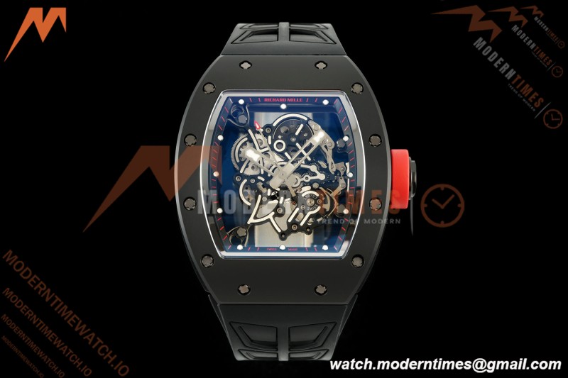 Richard Mille - RM055 Bubba Watson Black CER/RU Black/Red Rehaut Skeleton ZF V3 RMUL2 | 리차드 밀 - RM055 버바 왓슨 블랙 CER/RU 블랙/레드 르호 스켈레톤 ZF V3 RMUL2