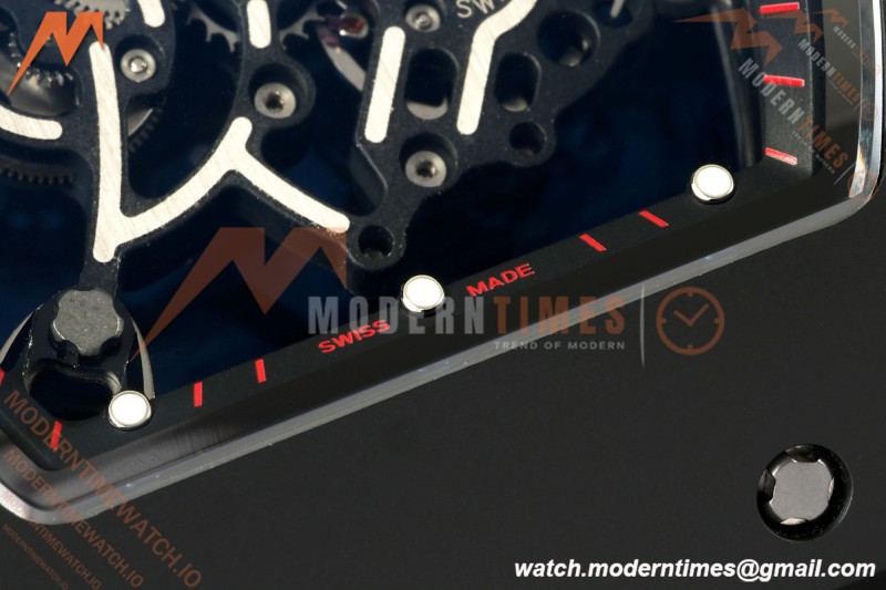 Richard Mille - RM055 Bubba Watson Black CER/RU Black/Red Rehaut Skeleton ZF V3 RMUL2 | 리차드 밀 - RM055 버바 왓슨 블랙 CER/RU 블랙/레드 르호 스켈레톤 ZF V3 RMUL2