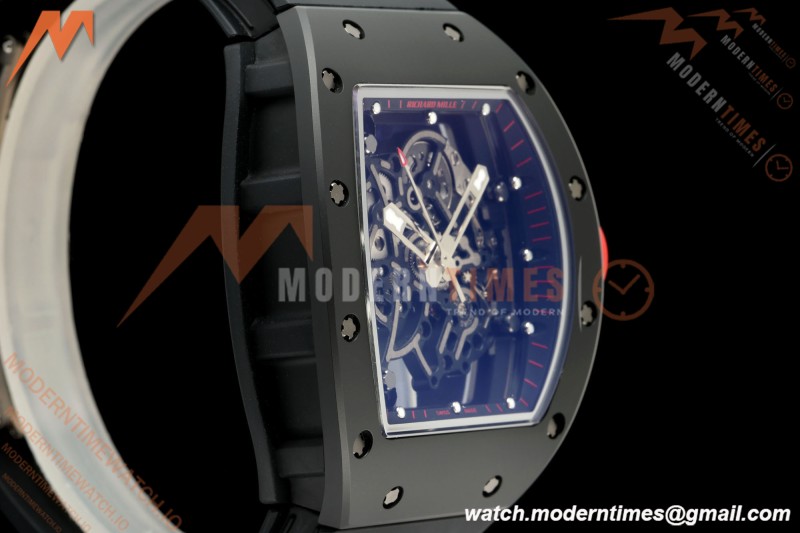 Richard Mille - RM055 Bubba Watson Black CER/RU Black/Red Rehaut Skeleton ZF V3 RMUL2 | 리차드 밀 - RM055 버바 왓슨 블랙 CER/RU 블랙/레드 르호 스켈레톤 ZF V3 RMUL2