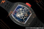 Richard Mille - RM055 Bubba Watson Black CER/RU Black/Red Rehaut Skeleton ZF V3 RMUL2 | 리차드 밀 - RM055 버바 왓슨 블랙 CER/RU 블랙/레드 르호 스켈레톤 ZF V3 RMUL2