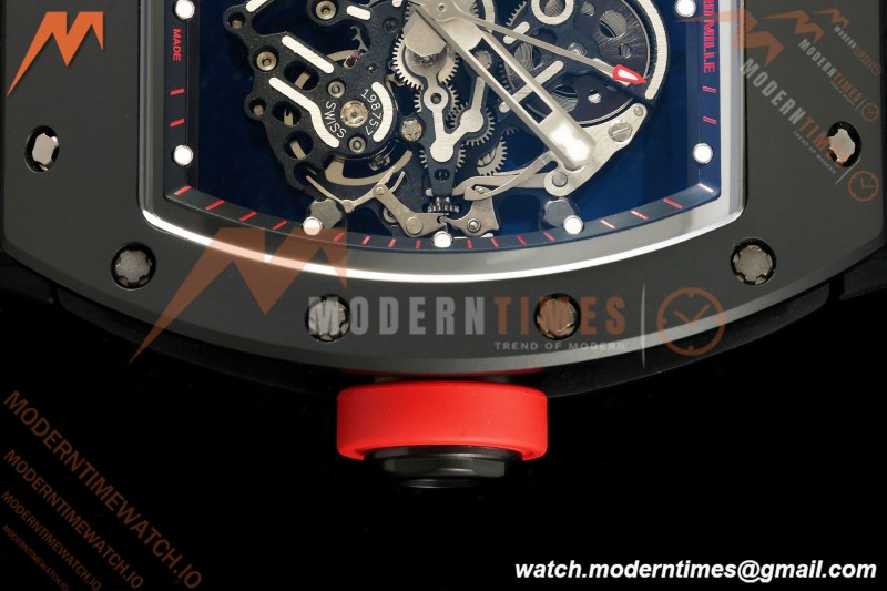 Richard Mille - RM055 Bubba Watson Black CER/RU Black/Red Rehaut Skeleton ZF V3 RMUL2 | 리차드 밀 - RM055 버바 왓슨 블랙 CER/RU 블랙/레드 르호 스켈레톤 ZF V3 RMUL2