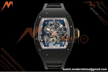 Richard Mille - RM055 Bubba Watson Asia Edition Black CER/RU Blk/Gold Rehaut Skeleton APSF RMUL2