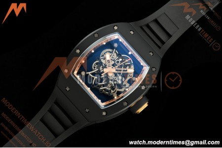 Richard Mille - RM055 Bubba Watson Asia Edition Black CER/RU Blk/Gold Rehaut Skeleton APSF RMUL2