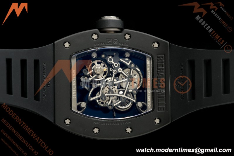Richard Mille - RM055 Bubba Watson Asia Edition Black CER/RU Blk/Blk Rehaut Skeleton APSF RMUL2