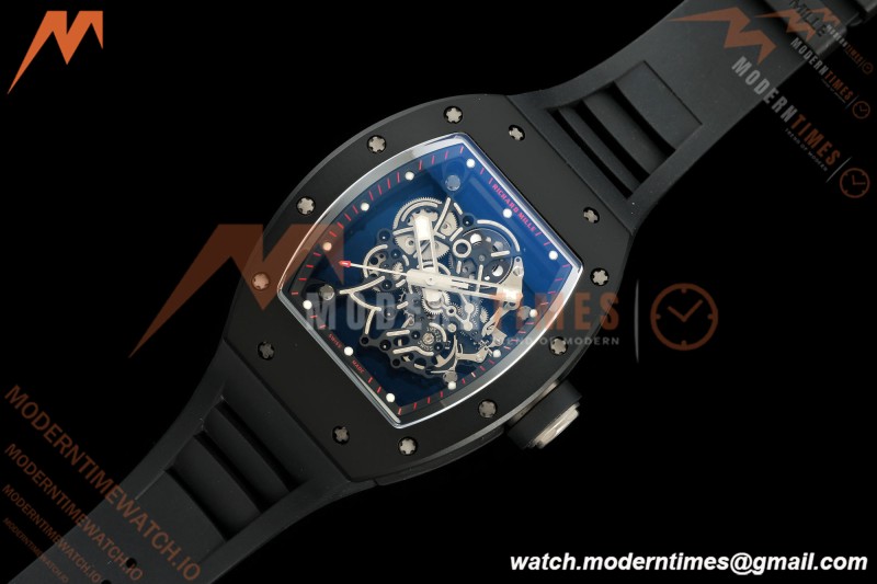 Richard Mille - RM055 Bubba Watson Asia Edition Black CER/RU Blk/Blk Rehaut Skeleton APSF RMUL2