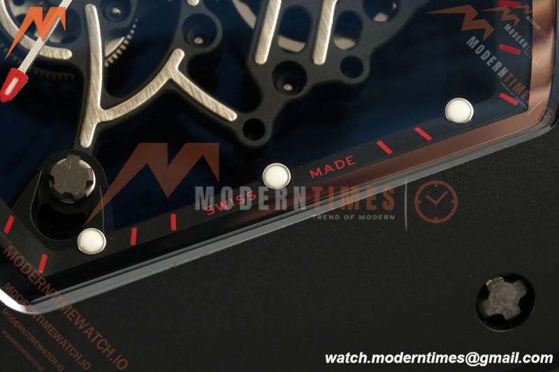Richard Mille - RM055 Bubba Watson Asia Edition Black CER/RU Blk/Blk Rehaut Skeleton APSF RMUL2