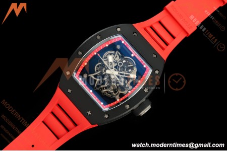 Richard Mille - RM055 Bubba Watson Asia Edition Black CER/RU Blk/Red Rehaut Skeleton APSF RMUL2