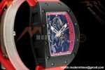 Richard Mille - RM055 Bubba Watson Asia Edition Black CER/RU Blk/Red Rehaut Skeleton APSF RMUL2