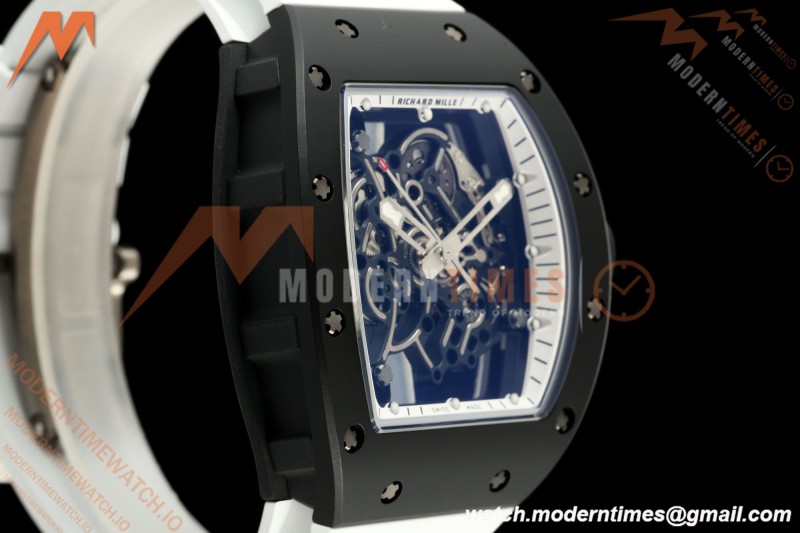 Richard Mille - RM055 Bubba Watson Asia Edition Black CER/RU Blk/Wht Rehaut Skeleton APSF RMUL2