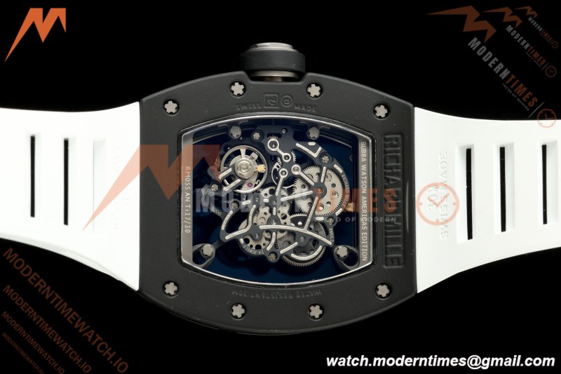 Richard Mille - RM055 Bubba Watson Asia Edition Black CER/RU Blk/Wht Rehaut Skeleton APSF RMUL2