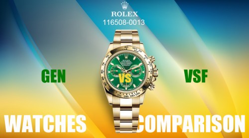 Gen vs Rep - Clean Rolex Daytona 116508-0013 All Gold with Green Dial