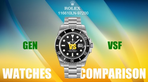 Gen vs Rep - VSF Rolex Submariner 116610LN-97200 Black Dial