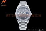 Rolex - DayDate 40mm Flt Dia SS/SS Grey/Stk GSF A2836 Mod